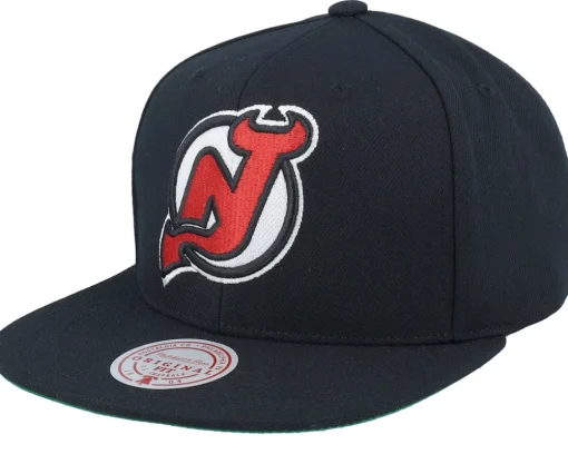 New Jersey Devils Top Spot Black Snapback - Mitchell & Ness