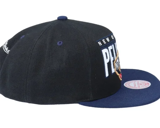 New Orleans Pelicans Billboard Classic Black/Blue Snapback - Mitchell & Ness