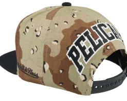 New Orleans Pelicans Choco Camo/Black Snapback - Mitchell & Ness
