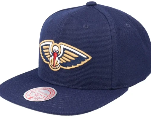 New Orleans Pelicans Team Ground 2.0 Blue Snapback - Mitchell & Ness