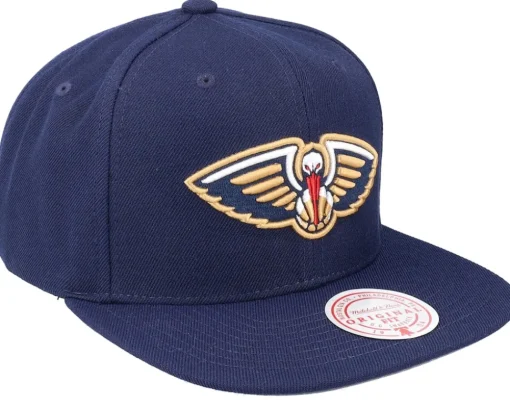 New Orleans Pelicans Team Ground 2.0 Blue Snapback - Mitchell & Ness