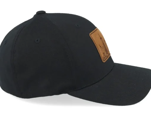 New York City Wide Engrave Patch Black Flexfit - Iconic