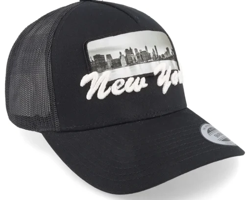 New York 3d & Patch Black Trucker - Bacpakr