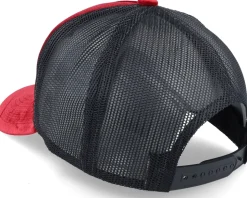 New York Gold Patch Velvet Red/Black A-frame Trucker - Calza Pennello