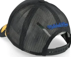 New York Islanders Gold Leaf Black Trucker - Mitchell & Ness