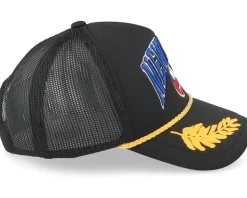 New York Islanders Gold Leaf Black Trucker - Mitchell & Ness