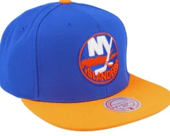 New York Islanders Team 2 Tone 2.0 Navy/Orange Snapback - Mitchell & Ness