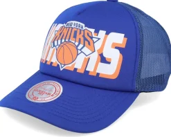 New York Knicks Billboard Blue Trucker - Mitchell & Ness