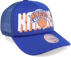 New York Knicks Billboard Blue Trucker - Mitchell & Ness