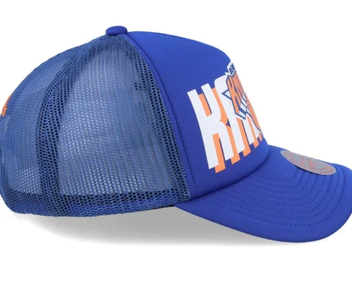 New York Knicks Billboard Blue Trucker - Mitchell & Ness