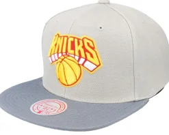 New York Knicks Cool Grey 3 Grey Snapback - Mitchell & Ness