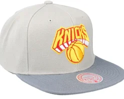 New York Knicks Cool Grey 3 Grey Snapback - Mitchell & Ness