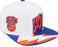 New York Knicks Fast Times Hwc White Snapback - Mitchell & Ness