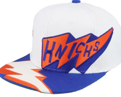 New York Knicks Fast Times Hwc White Snapback - Mitchell & Ness