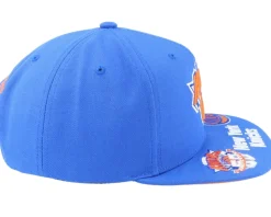 New York Knicks Front Face Blue Snapback - Mitchell & Ness