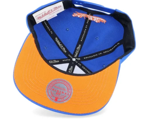 New York Knicks Front Face Blue Snapback - Mitchell & Ness