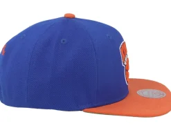New York Knicks Patch Overload Blue/Orange Snapback - Mitchell & Ness