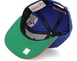 New York Knicks Patch Overload Blue/Orange Snapback - Mitchell & Ness