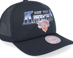 New York Knicks Rock On Black Trucker - Mitchell & Ness