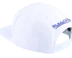 New York Knicks 90's Playa John Starks White Snapback - Mitchell & Ness