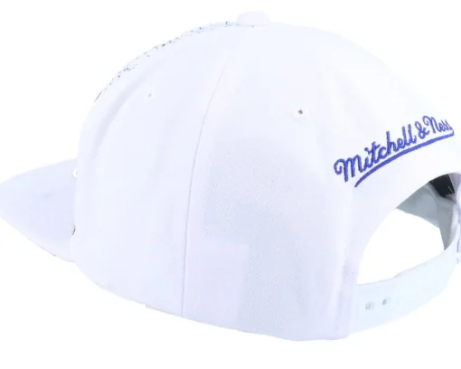 New York Knicks 90's Playa John Starks White Snapback - Mitchell & Ness