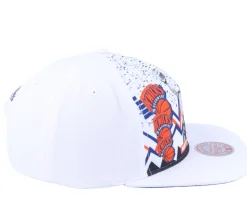 New York Knicks 90's Playa John Starks White Snapback - Mitchell & Ness