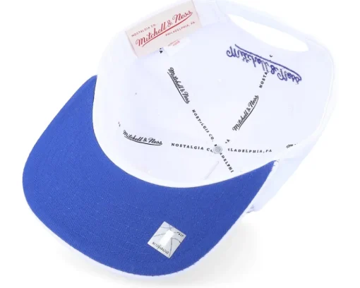 New York Knicks 90's Playa John Starks White Snapback - Mitchell & Ness