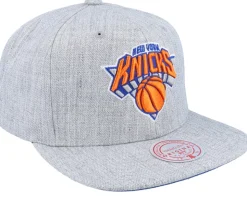 New York Knicks Team Heather 2.0 Grey Heather Snapback - Mitchell & Ness