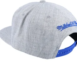 New York Knicks Team Heather 2.0 Grey Heather Snapback - Mitchell & Ness