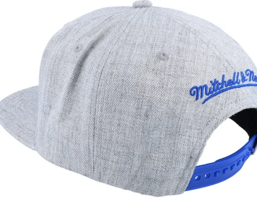 New York Knicks Team Heather 2.0 Grey Heather Snapback - Mitchell & Ness