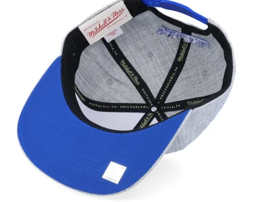 New York Knicks Team Heather 2.0 Grey Heather Snapback - Mitchell & Ness