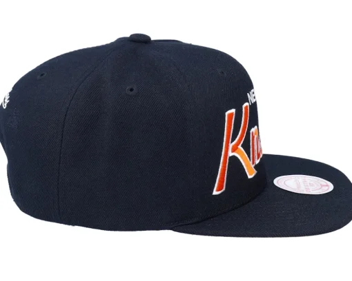 New York Knicks Team Script 2.0 Black Snapback - Mitchell & Ness