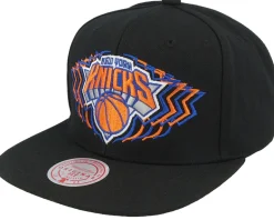 New York Knicks Team Vibes Black Snapback - Mitchell & Ness