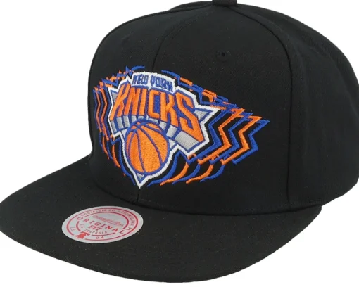 New York Knicks Team Vibes Black Snapback - Mitchell & Ness