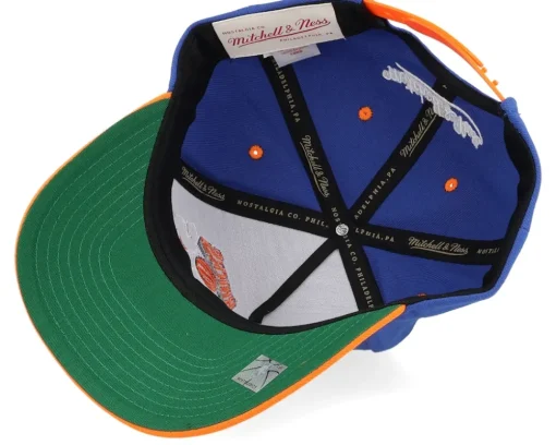 New York Knicks Wavy Pro Blue/Orange A-frame Adjustable - Mitchell & Ness