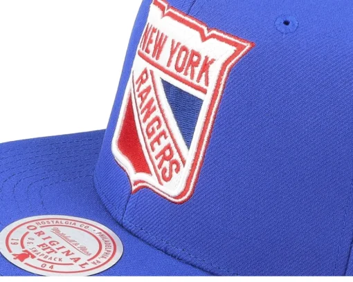 New York Rangers Alternate Flip Blue Snapback - Mitchell & Ness