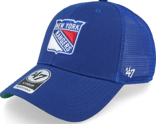 New York Rangers Branson Mvp Royal/White Trucker - 47 Brand