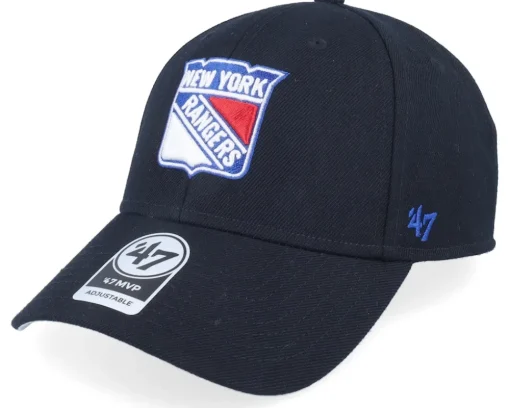 New York Rangers Mvp Black/White Adjustable - 47 Brand