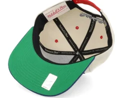 New York Rangers Pop Panel Off White/Navy Snapback - Mitchell & Ness