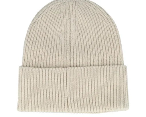 New York Skyscraper Beanie Oatmeal Oversized Cuff - Calza Pennello
