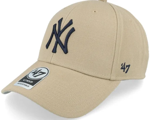 New York Yankees 47 Mvp Wool Khaki/Black Adjustable - 47 Brand