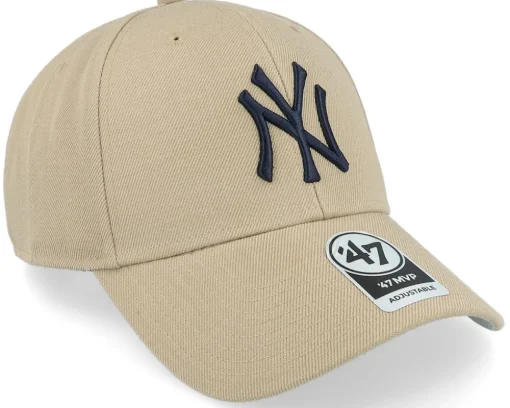 New York Yankees 47 Mvp Wool Khaki/Black Adjustable - 47 Brand