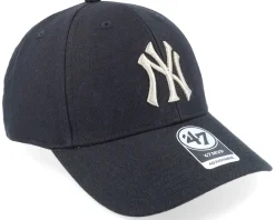 New York Yankees Ballpark 1 Mvp Black/Grey Adjustable - 47 Brand