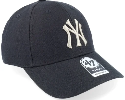 New York Yankees Ballpark 1 Mvp Black/Grey Adjustable - 47 Brand