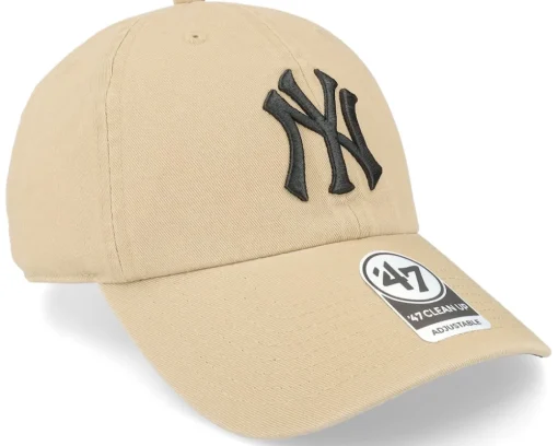 New York Yankees Ballpark Clean Up Khaki Dad Cap - 47 Brand