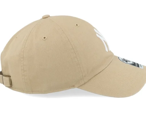 New York Yankees Ballpark Clean Up Khaki/White Dad Cap - 47 Brand