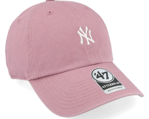 New York Yankees Base Runner Clean Up Mauve Dad Cap - 47 Brand