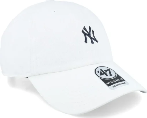 New York Yankees Base Runner Clean Up White/Navy Adjustable - 47 Brand