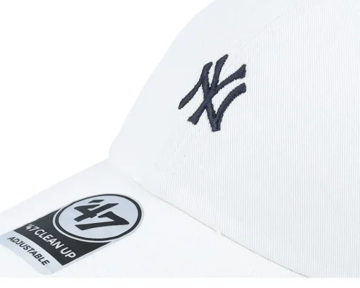 New York Yankees Base Runner Clean Up White/Navy Adjustable - 47 Brand