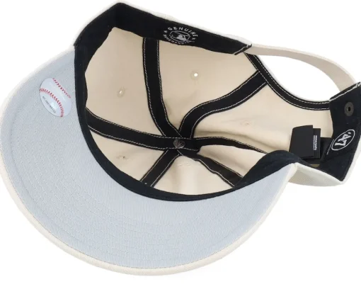 New York Yankees Base Runner Script Clean Up Natural Dad Cap - 47 Brand